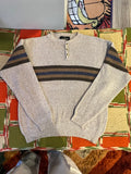 Earth-tone Stripe Pullover Sweater