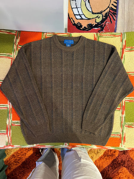 Brown Textured Sweater