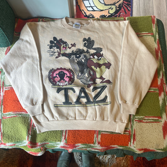1995 Tasmanian Devil Looney Toons crewneck sweatshirt (XL)
